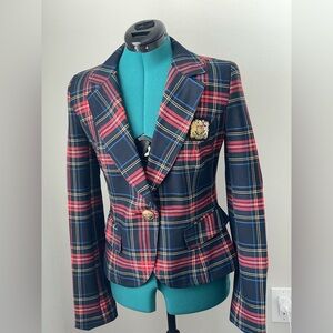 Extenzo Paris Plaid blazer